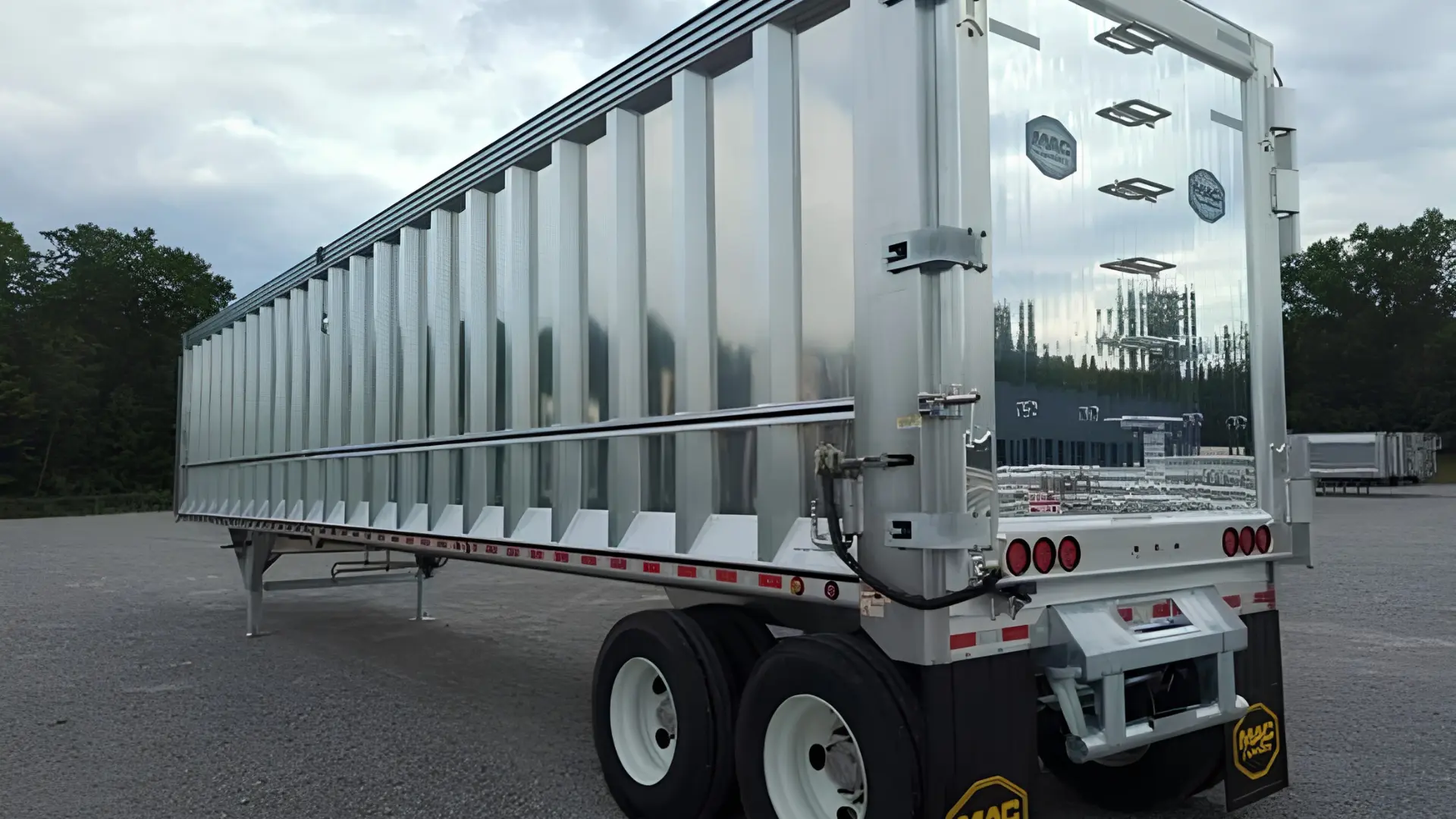 Walking floor trailer available for agricultural leasing from MAD Trailer Leasing